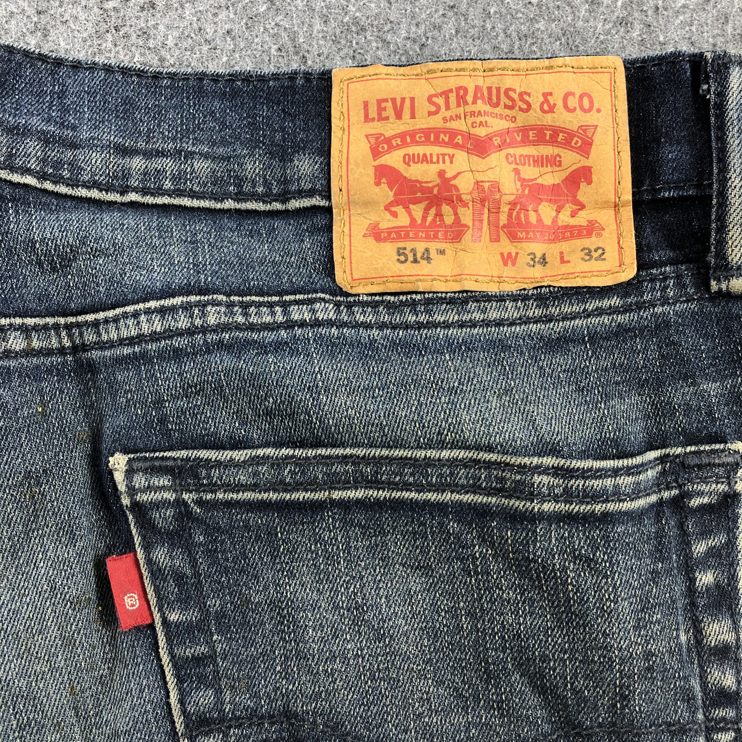 Levi's Rusty Vintage Levis 514 Jeans Distressed Denim-J1085 Size US 35 - 5 Thumbnail