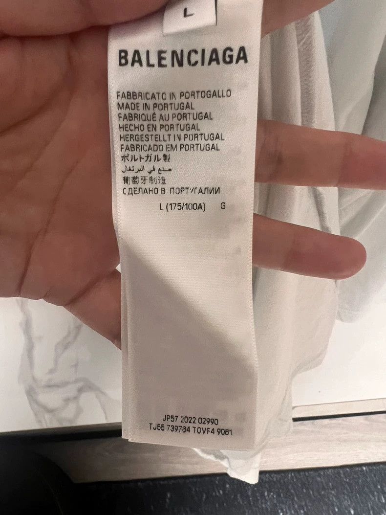 Balenciaga Balenciaga White short sleeve T-shirt Size US L / EU 52-54 / 3 - 5 Thumbnail