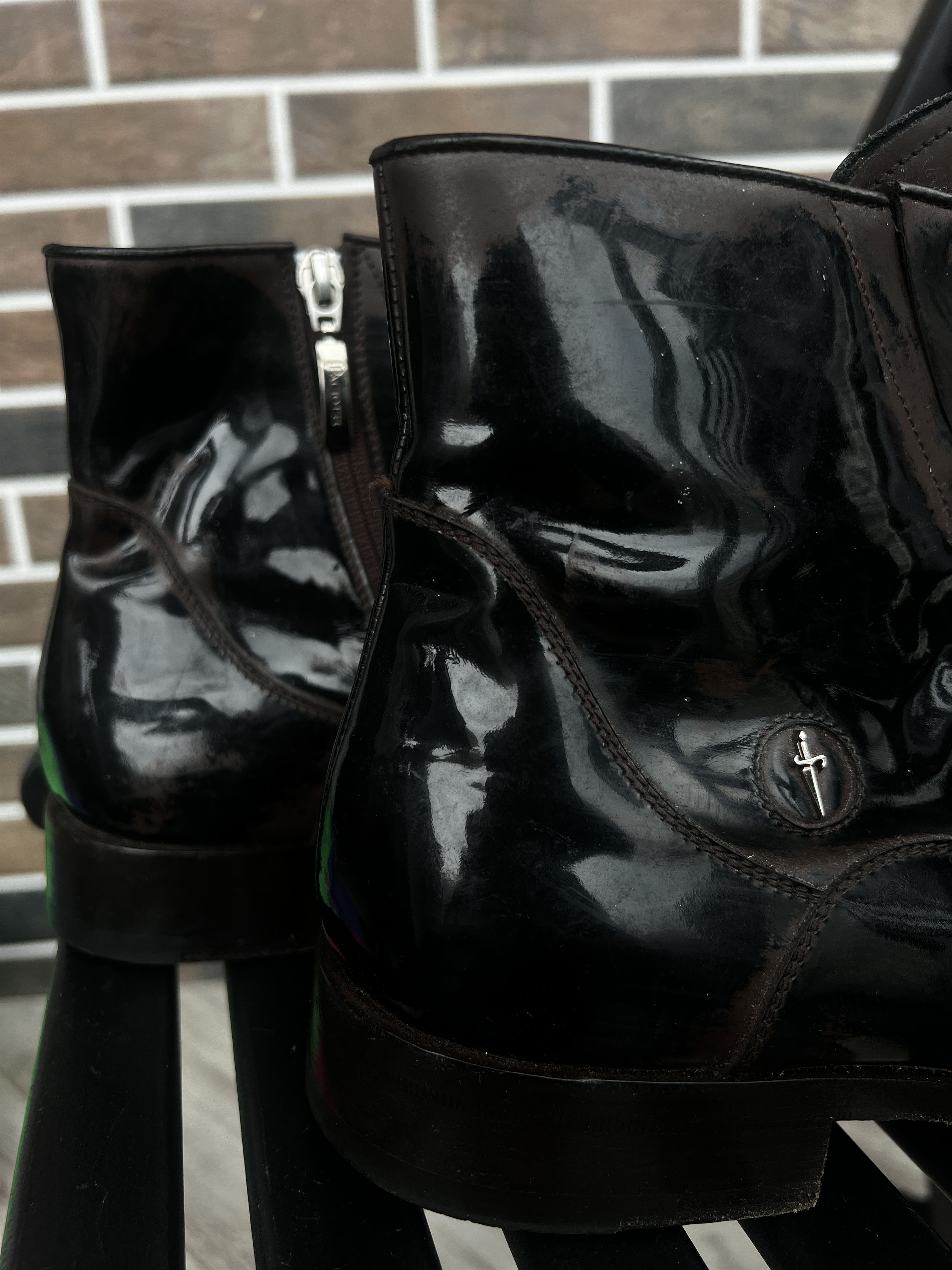 Designer × Paciotti CESARE PACIOTTI VINTAGE CHELSEA BOOTS Size US 10.5 / EU 43-44 - 9 Thumbnail