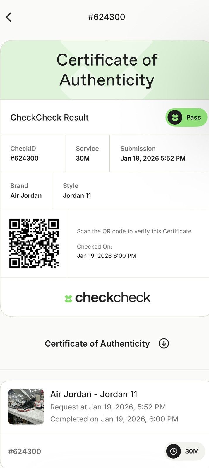 Jordan Brand Air Jordan 11 Playoffs Bred Size 11.5 (2019) Size US 11.5 / EU 44-45 - 11 Thumbnail