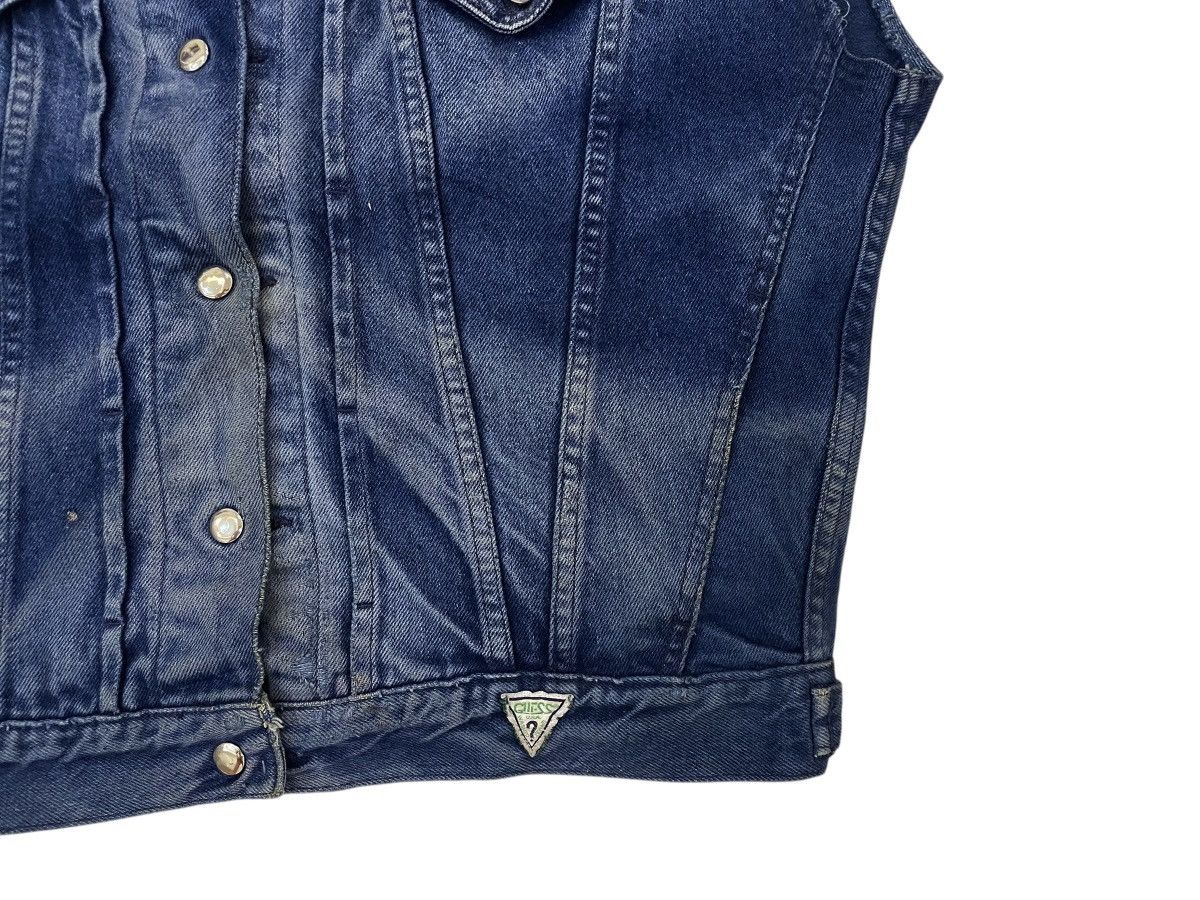 Georges Marciano × Guess × Vintage Vintage 90s Guess by Georges Marciano sleevless denim jacket Size US M / EU 48-50 / 2 - 5 Thumbnail