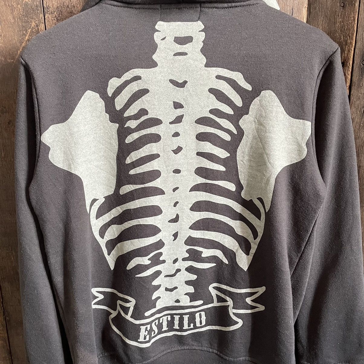 Japanese Brand Rare Estilo Skulls full print Hoodie Size US M / EU 48-50 / 2 - 11 Thumbnail