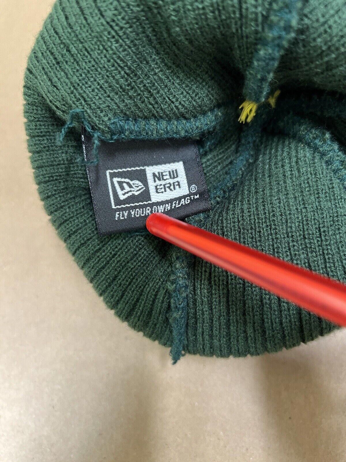 Supreme FW12 Supreme New Era FTP Pom-Pom Beanie Green Yellow 2012 Size ONE SIZE - 7 Thumbnail