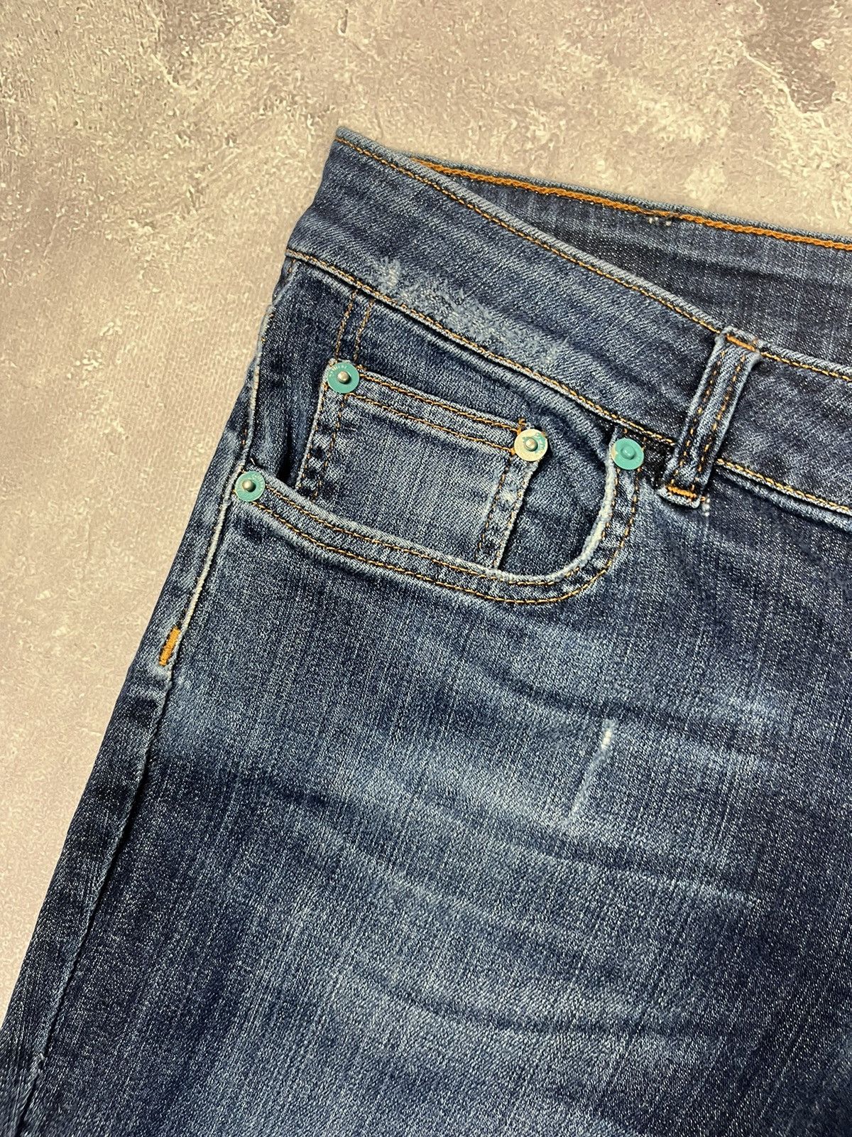 John Galliano Galliano Slim fit Distressed Denim Pants Jeans Size 30" / US 8 / IT 44 - 4 Thumbnail