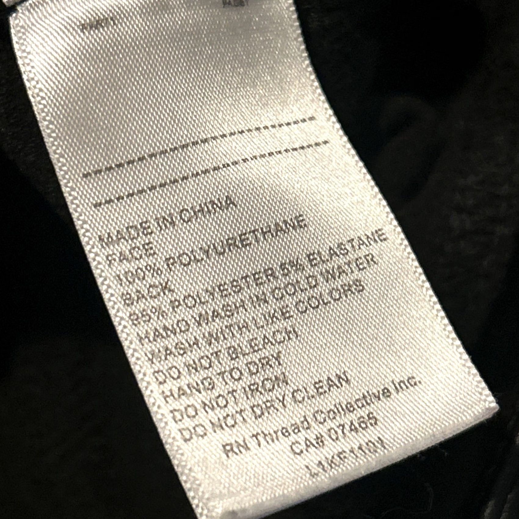 Vintage Laundry By Shelli Segal Pants Jegging Faux Leather Black XL Women's Skinny 27in Inseam N/A Size 40" / US 18 - 3 Thumbnail