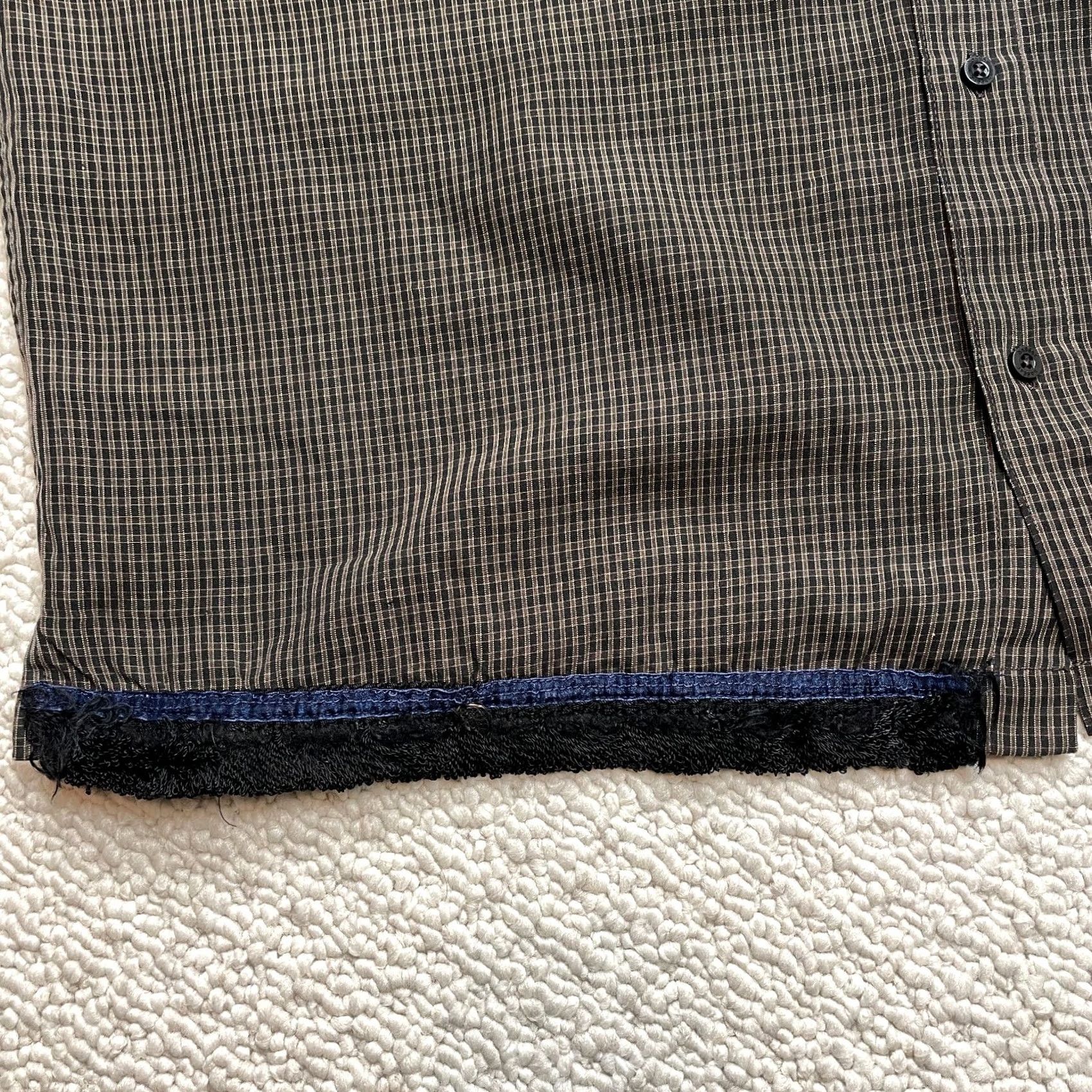 Haggar Haggar Button Down Shirt Mens XLT Brown Plaid Microfiber Button-Front Short Sleeve Casual Business Workwear Size US XL / EU 56 / 4 - 2 Thumbnail