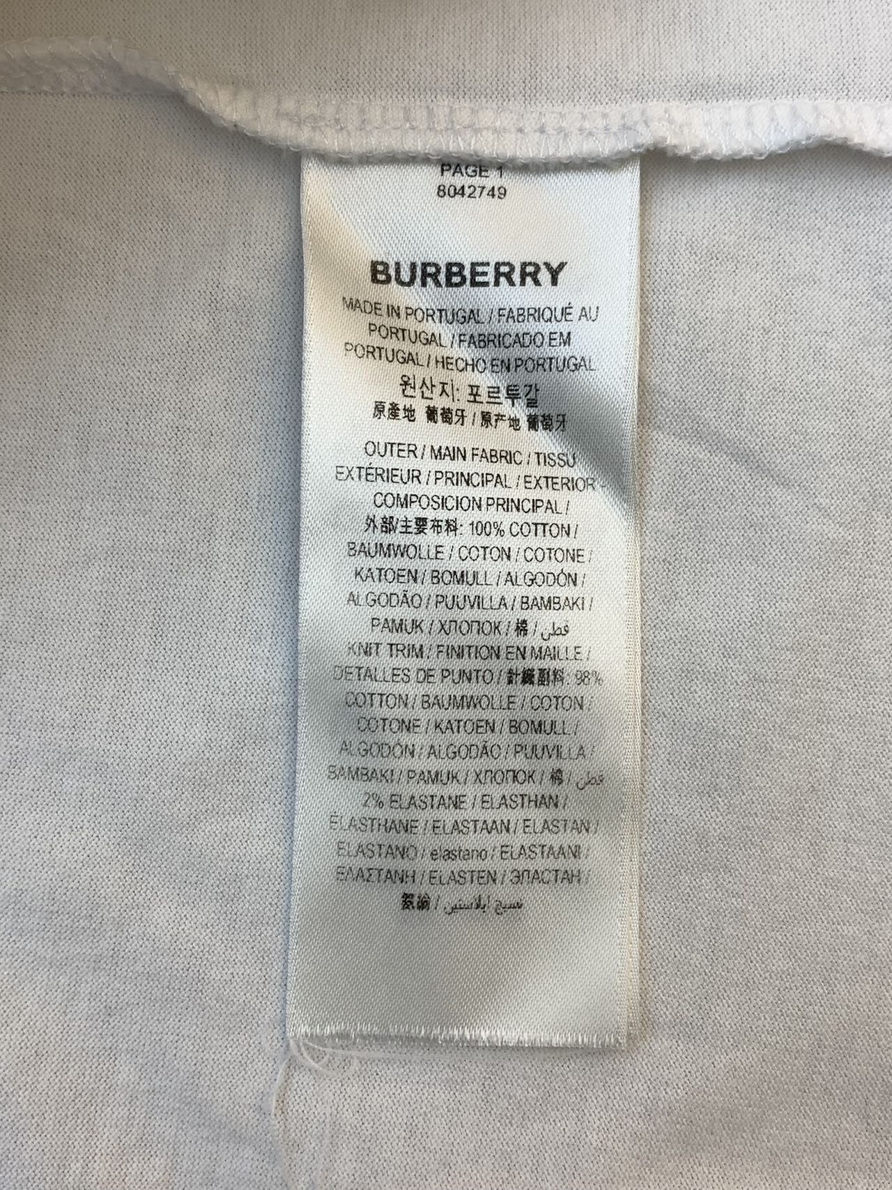 Burberry Burberry Logo Print Casual Short Sleeve T-Shirt K26WX Size US XS / EU 42 / 0 - 9 Thumbnail