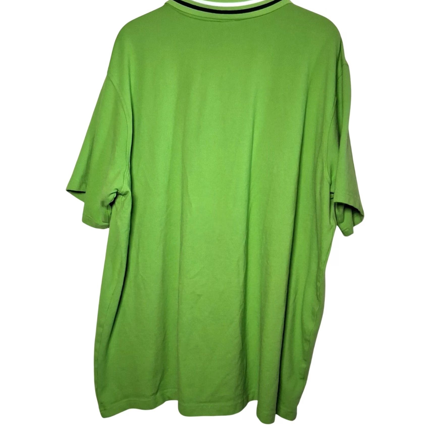 Vintage VINTAGE Houston White Polo Shirt Men 2XL Lime Green Woven W Sporty Golf Preppy Size US XXL / EU 58 / 5 - 3 Thumbnail