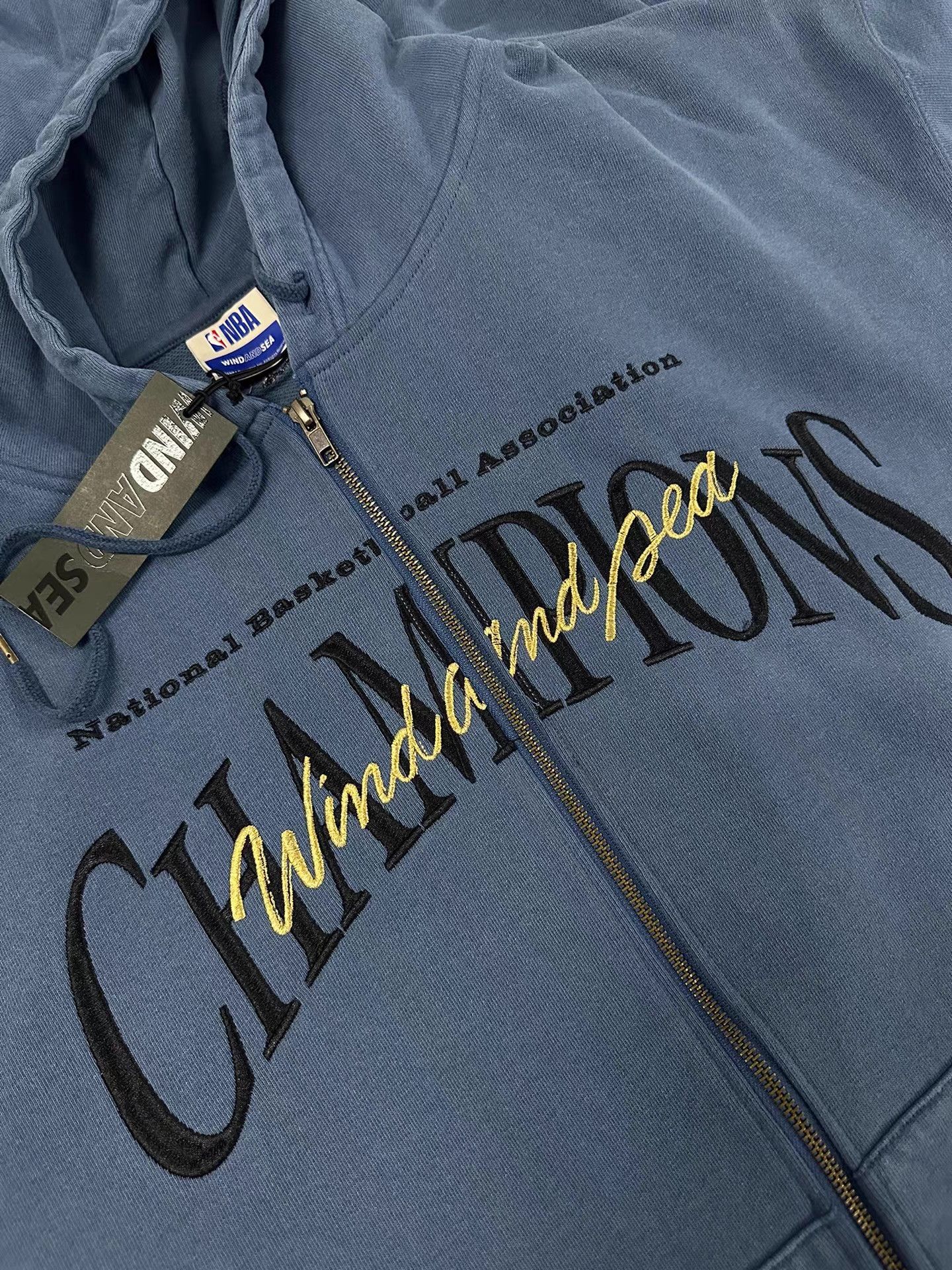 NBA WDS-NBA Heavyweight Denim Dark Blue Sweatshirt Ｑ22 Size US XL / EU 56 / 4 - 6 Thumbnail