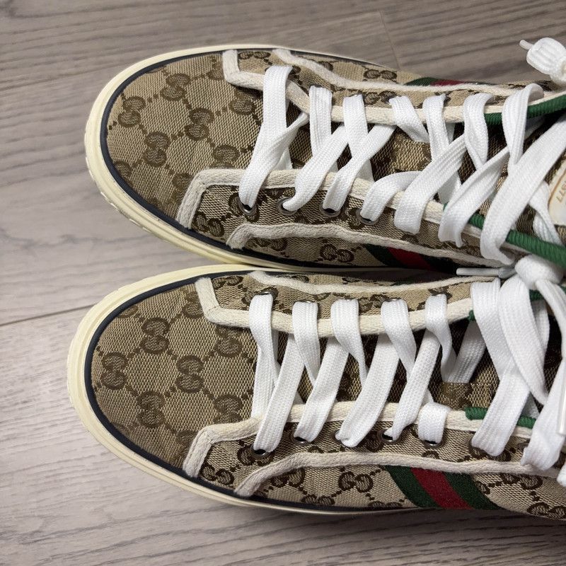 Gucci Gucci 1977 High-Top Canvas Sneakers for Men - Size US 10.5 / EU 43-44 - 8 Thumbnail