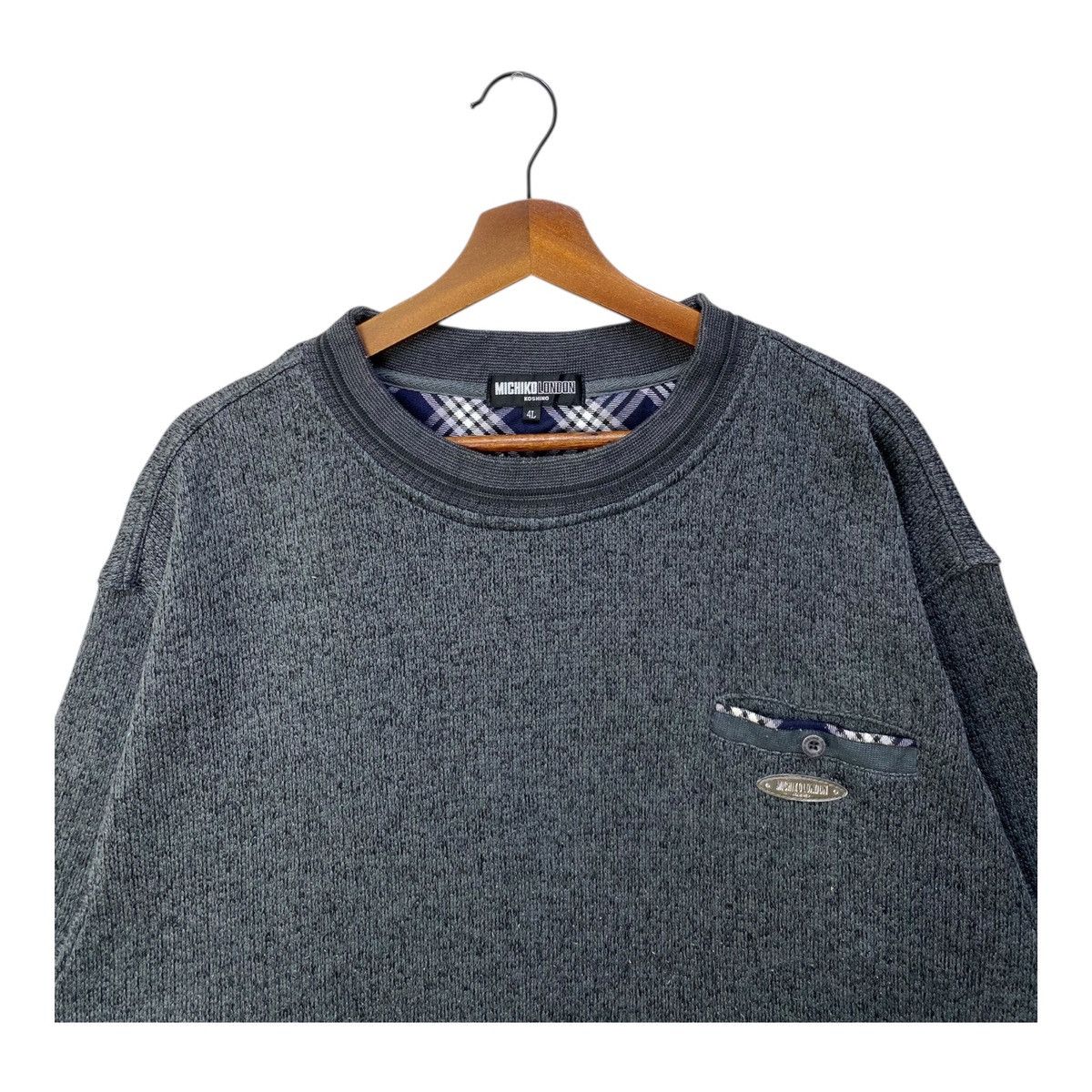 Michiko Koshino London Michiko Koshino London Sweatshirt Small Pocket Size 4L Size US L / EU 52-54 / 3 - 2 Thumbnail