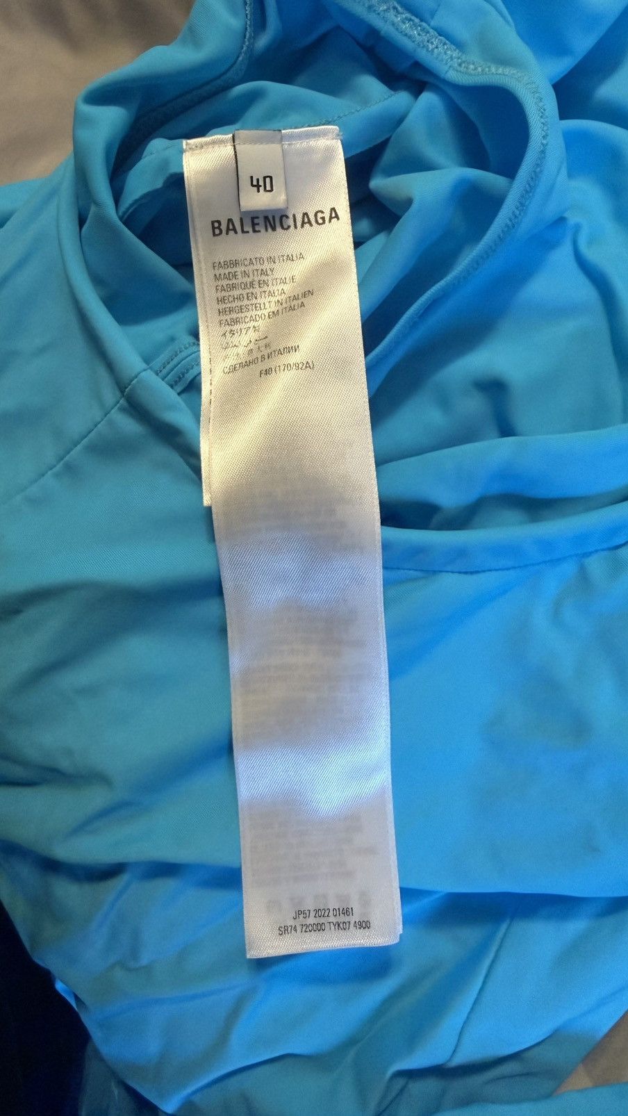 Balenciaga Aqua Blue Balenciaga Gown 2023 Size M / US 6-8 / IT 42-44 - 8 Thumbnail