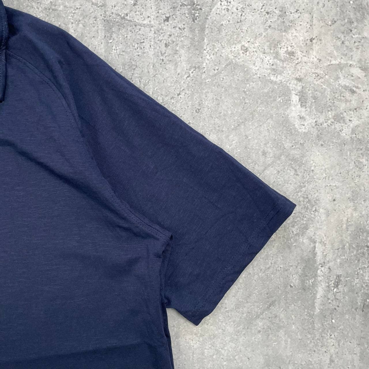 Folk Folk Three Button Cotton/ Viscose Polo Shirt Blue Size 5 XL Size US XL / EU 56 / 4 - 6 Thumbnail