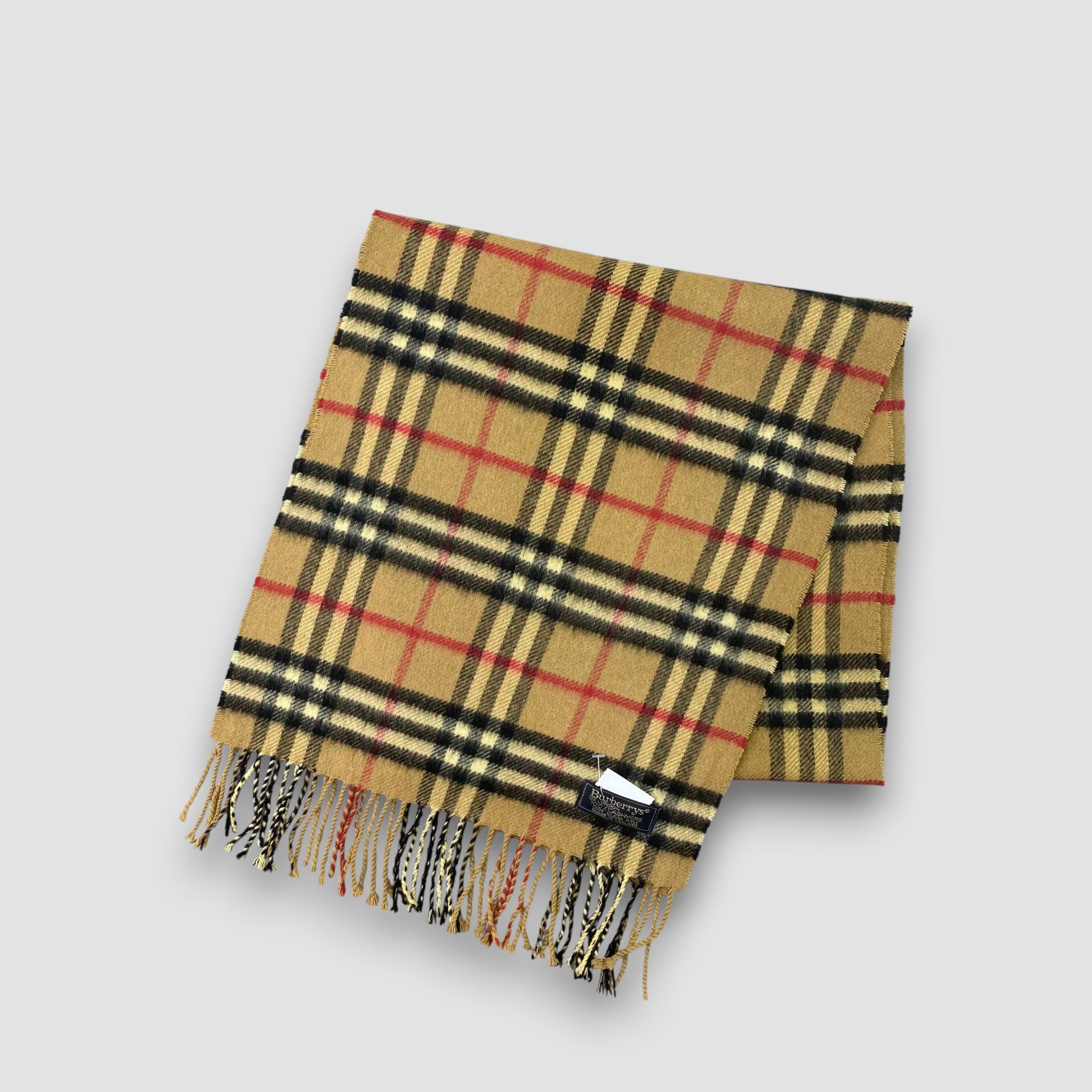 Burberry Vintage Burberry Scarf Muffler Cashmere Nova Check Scarves Size ONE SIZE - 3 Thumbnail