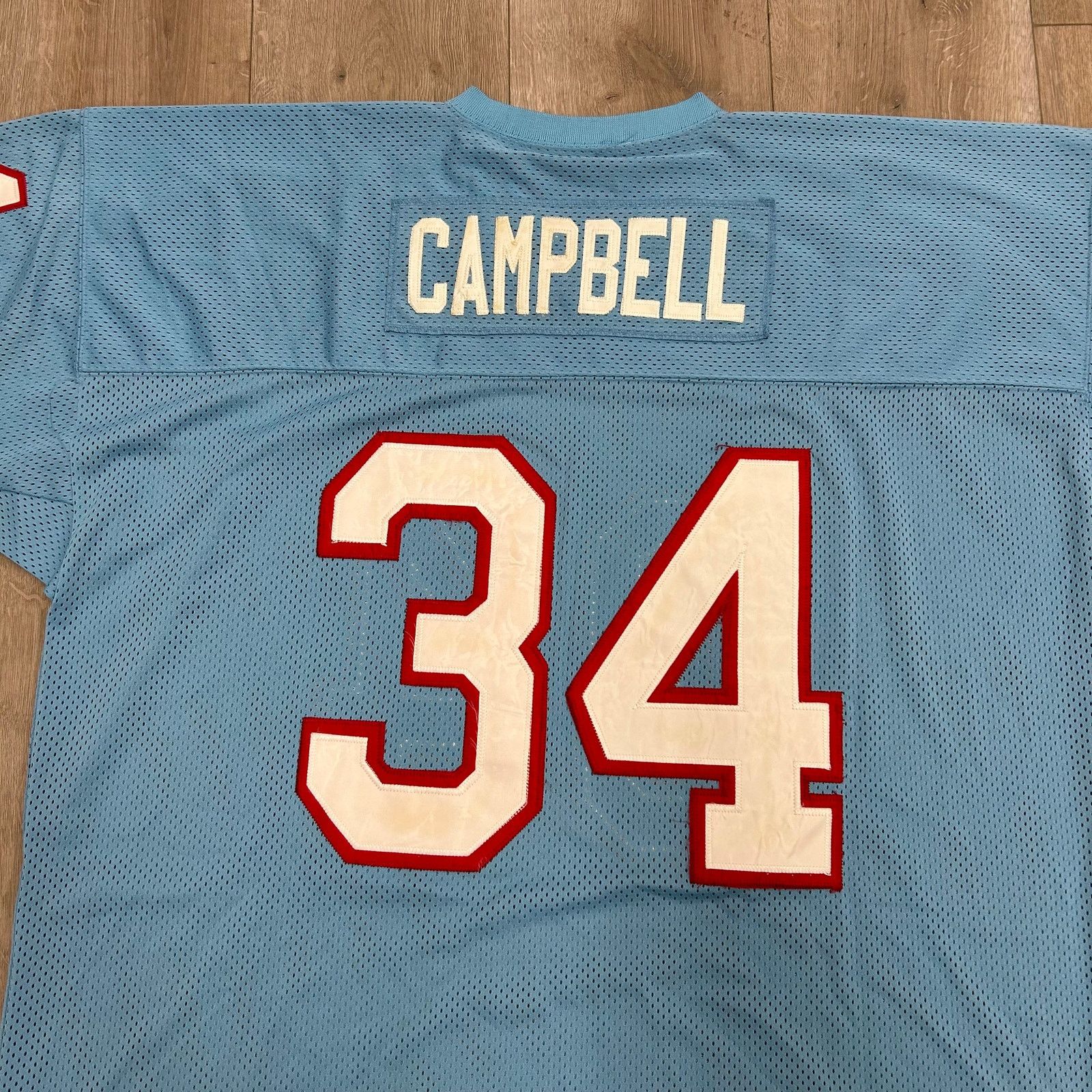 Vintage Houston Oilers Earl Campbell 1980 Legacy Jersey Blue size 52 Size US XXL / EU 58 / 5 - 6 Thumbnail