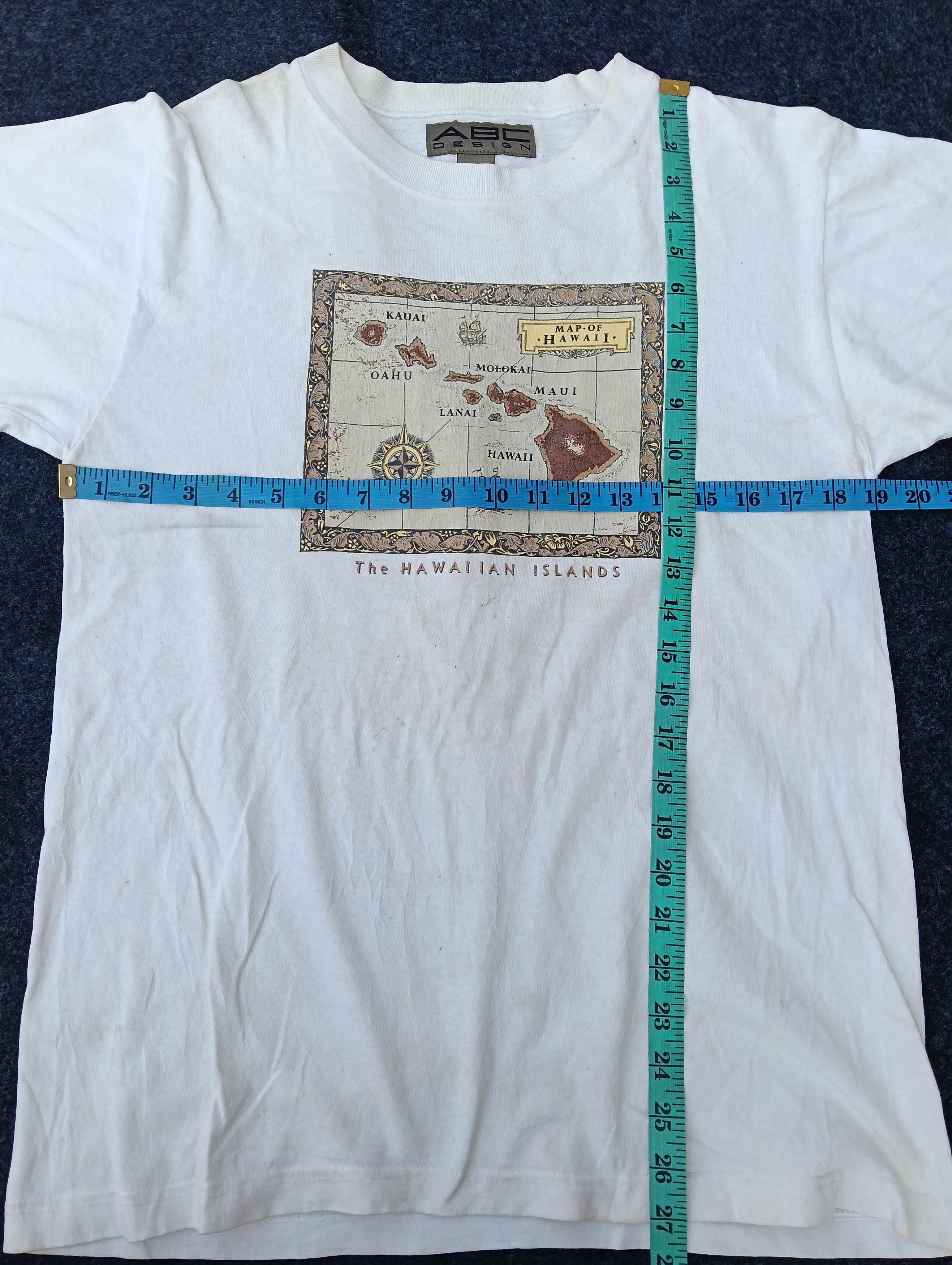 Vintage VINTAGE MAP OF HAWAII TSHIRT. Size US S / EU 44-46 / 1 - 4 Thumbnail