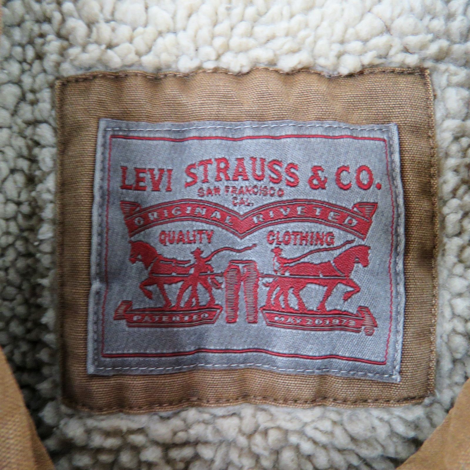 Levi's Levi's Brown Sherpa Lined Trucker Utility Jacket Large Size US L / EU 52-54 / 3 - 6 Thumbnail