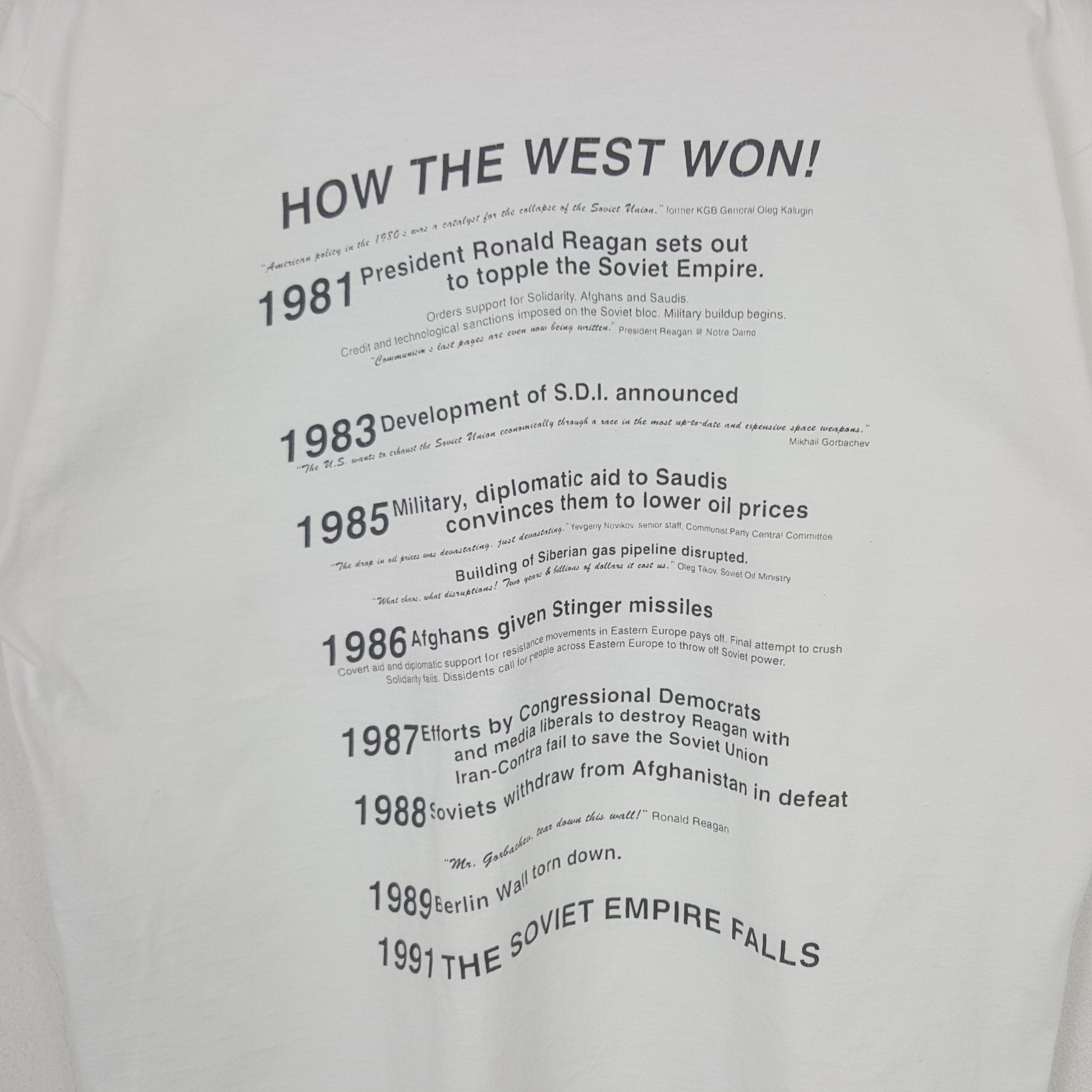 President's Vintage 90's Ronald Reagan US President Tshirt RR28 Size US L / EU 52-54 / 3 - 4 Thumbnail