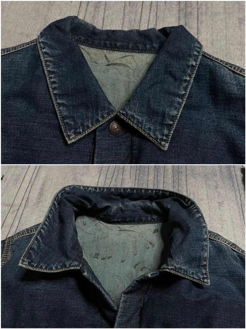 Visvim Visvim Washing to make old denim down jacket coat-2506 Size US L / EU 52-54 / 3 - 3 Thumbnail