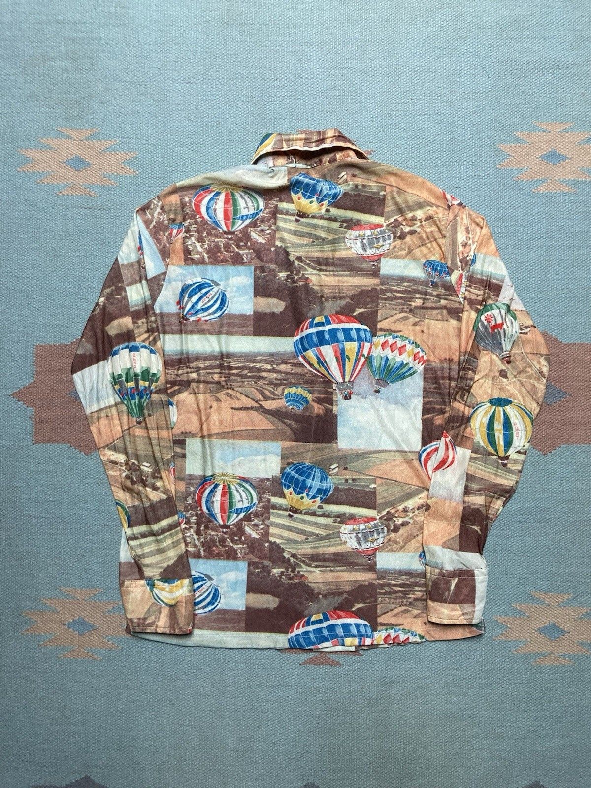 Vintage Vtg 70s disco shirt picture print hot air balloon women’s 16 Size M / US 6-8 / IT 42-44 - 5 Thumbnail