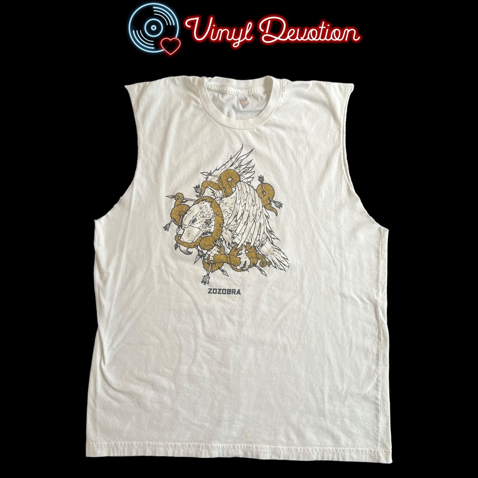Band Tees Zozobra Band Bird Of Prey White Size L Cut Sleeves Size US L / EU 52-54 / 3 - 1 Thumbnail