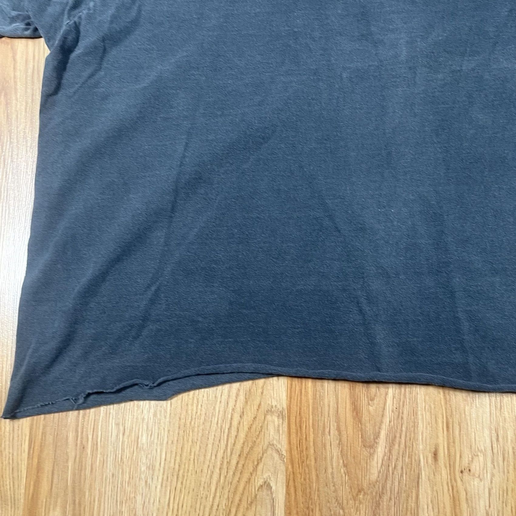 Hanes Hanes Hanes Her Way T-Shirt Women XL Black Short Sleeve Cropped 100% Cotton Made in USA Size XL / US 12-14 / IT 48-50 - 3 Thumbnail