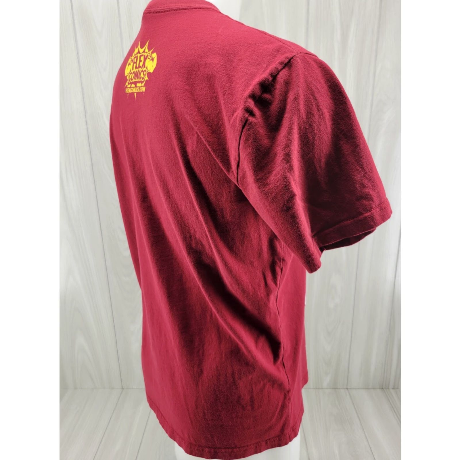Next Level Flex Comics Inferno Games T-shirt Red Size Large Men's T-Shirt Short Sleeve Crew Neck Graphic Print Personalized Tee Preshrunk Heavy Cotton Size US L / EU 52-54 / 3 - 5 Thumbnail