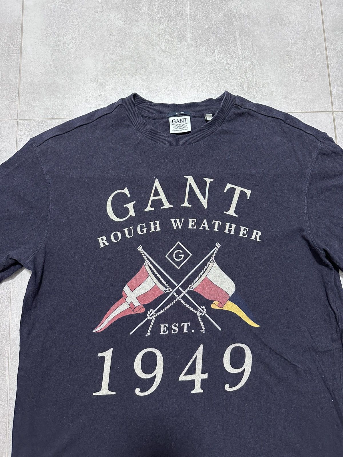 Designer × Gant Gant Rough Weather T Shirt Cotton 1949 Size US L / EU 52-54 / 3 - 2 Thumbnail
