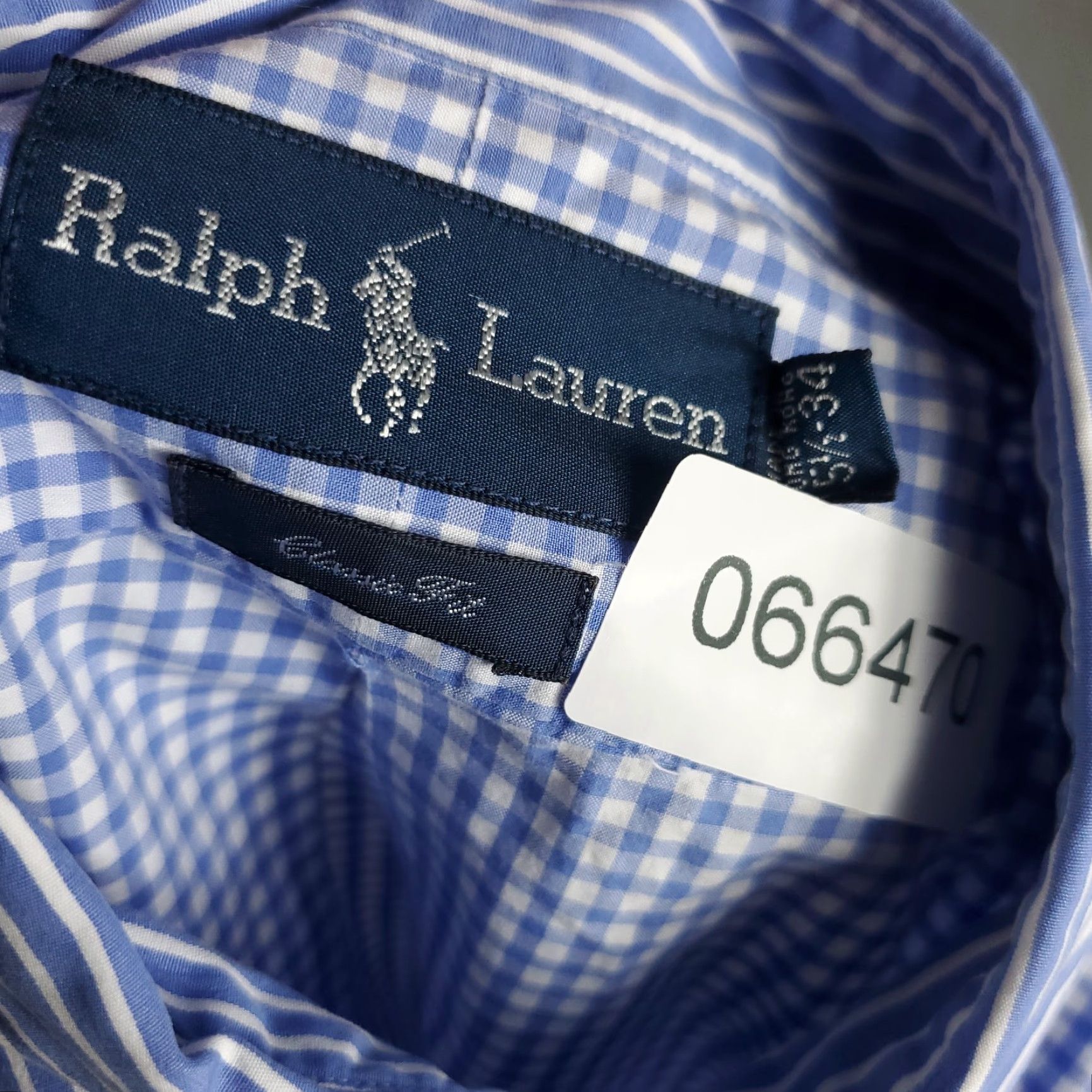 Ralph Lauren Ralph Lauren Shirt Mens 15.5 Blue Check Pony Dress Button Up Long Sleeve Size 42R - 7 Thumbnail