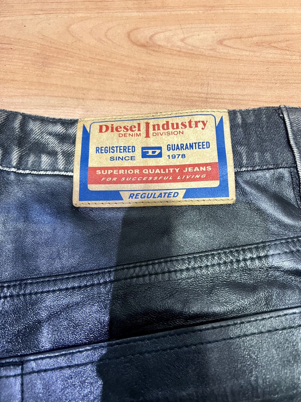 Diesel Diesel P-BRETCH Leather and denim Pant Size US 32 / EU 48 - 14 Thumbnail