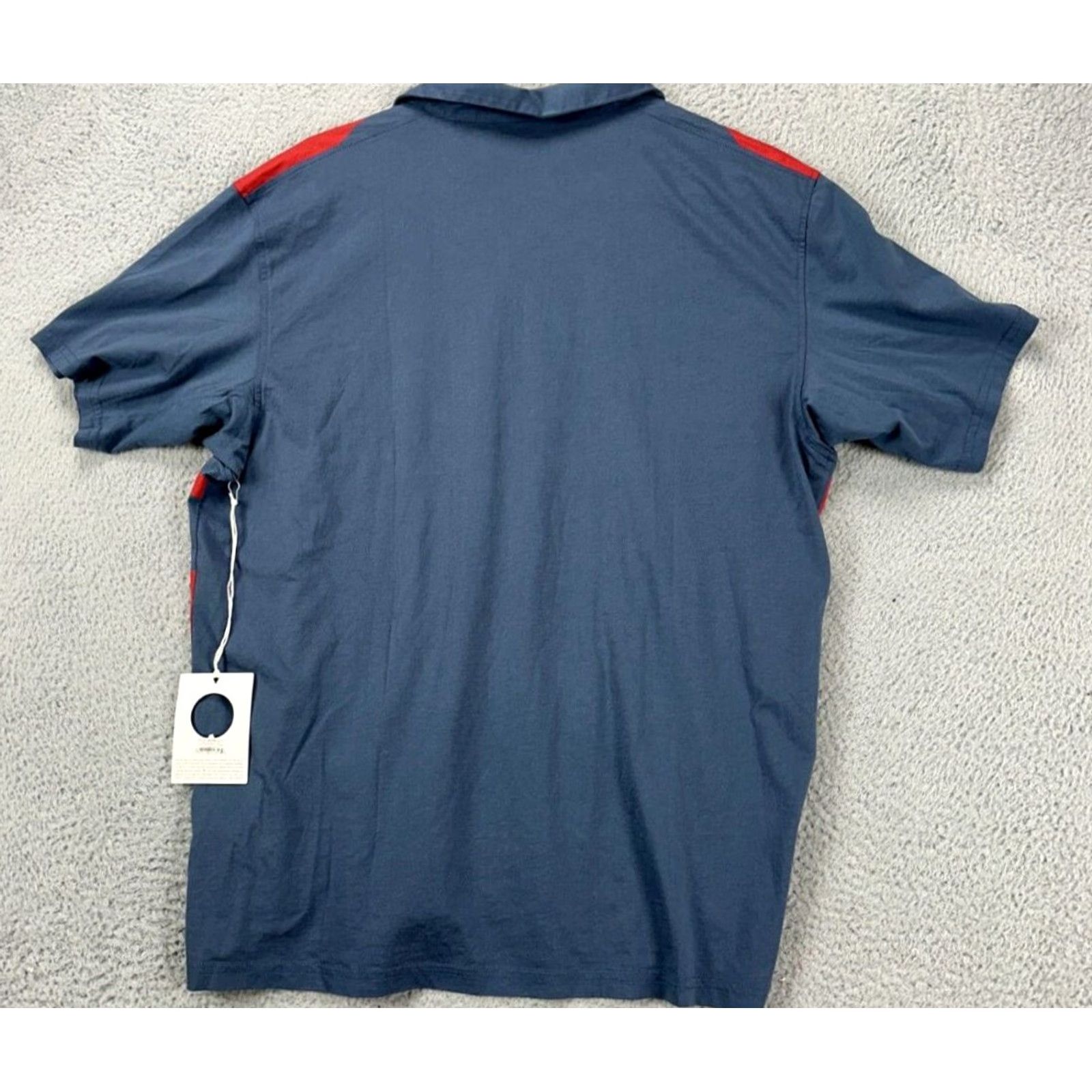 Vintage Radmor Crosby Reverb Polo Shirt Adult Large Blue Red 100% Pima Cotton Logo Casual Outdoor Rugby Mens NEW Size US L / EU 52-54 / 3 - 4 Thumbnail