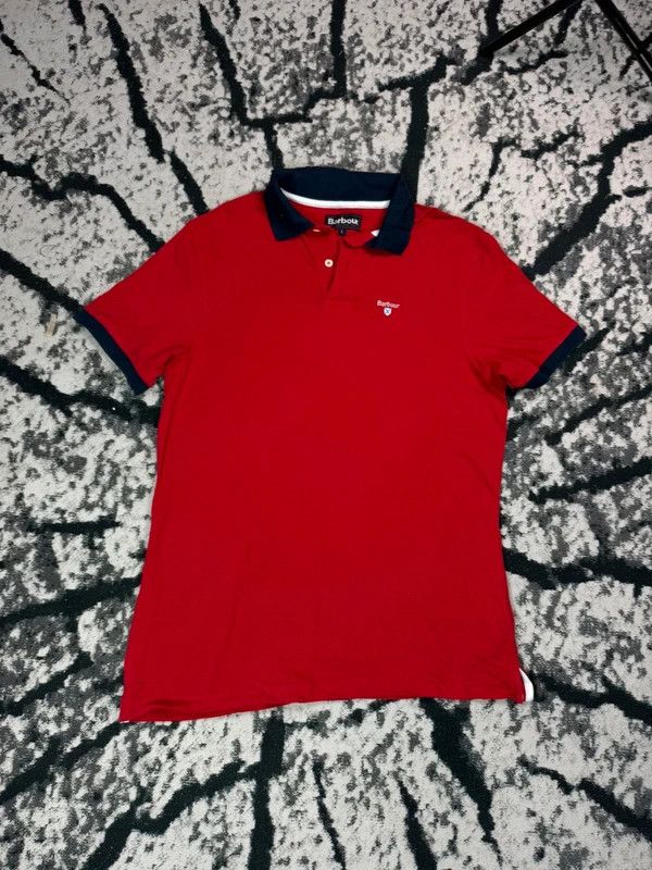 Barbour Barbour red polo shirt with L logo Size US L / EU 52-54 / 3 - 1 Thumbnail