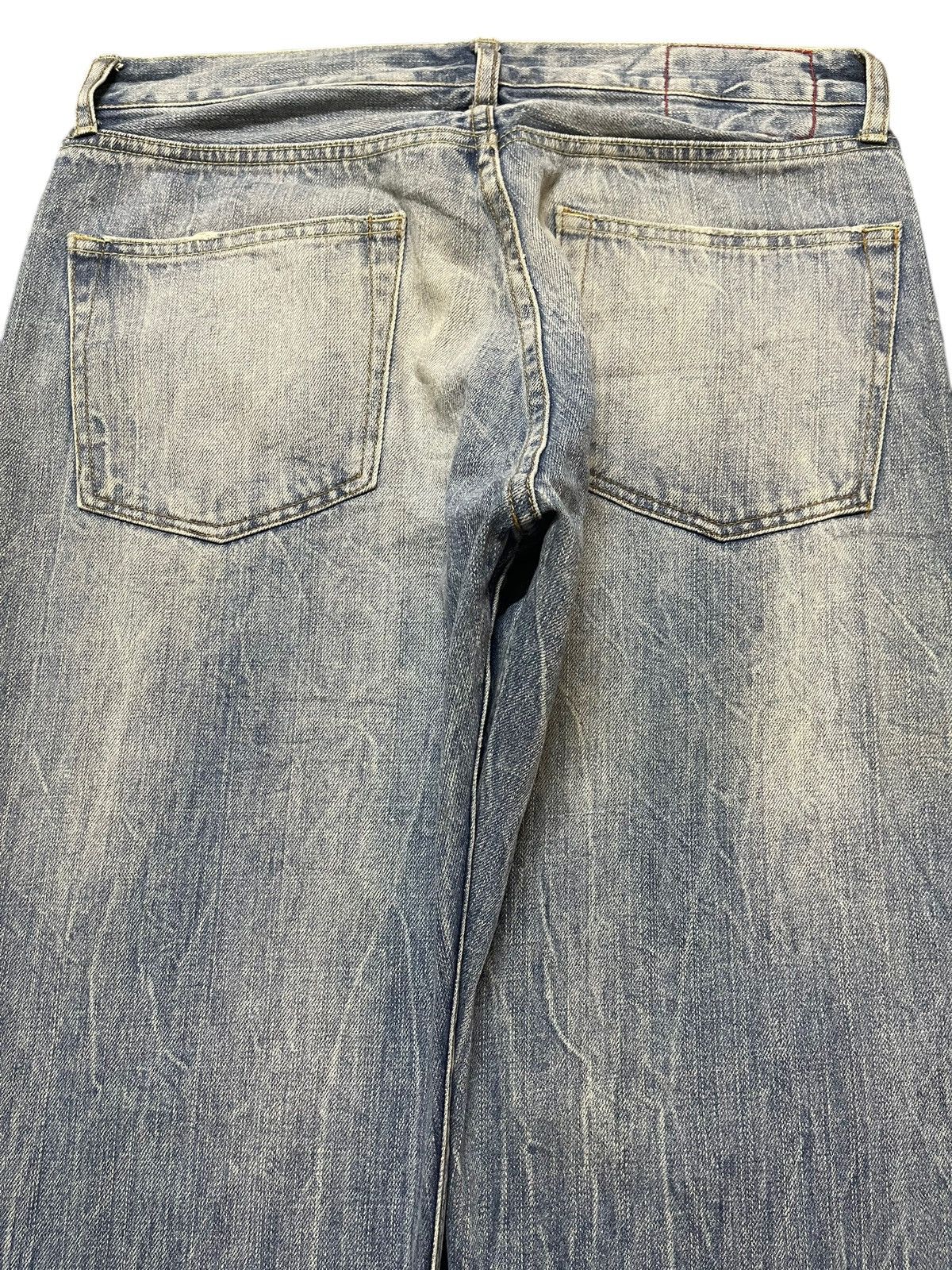 14th Addiction Vintage Japanese Brand Clawmark Wash Distress Baggy Jeans Size US 31 - 5 Thumbnail