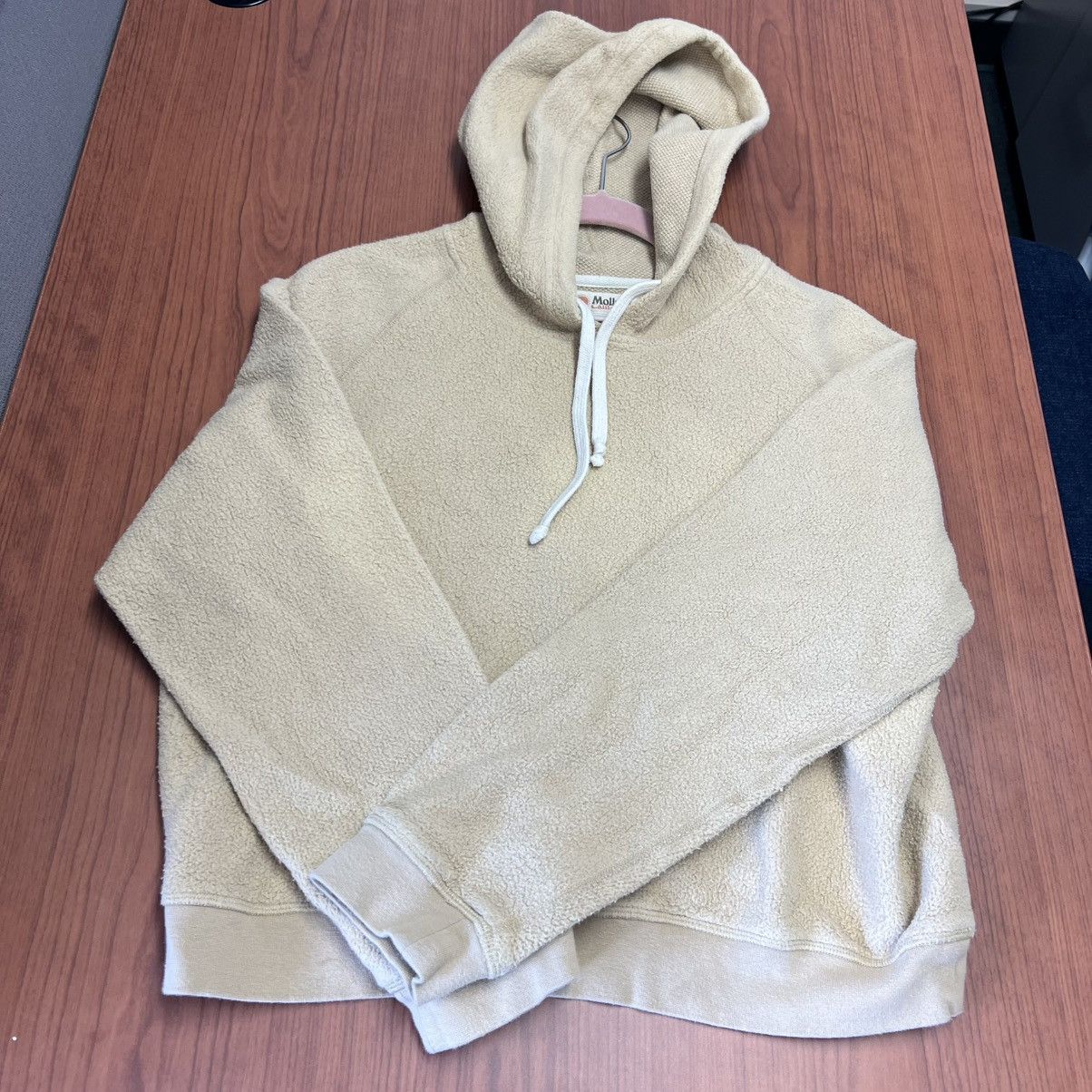 Mollusk Mollusk Sherpa Fleece Hoodie Beige Raglan Surf Sweatshirt L Size L / US 10 / IT 46 - 8 Thumbnail