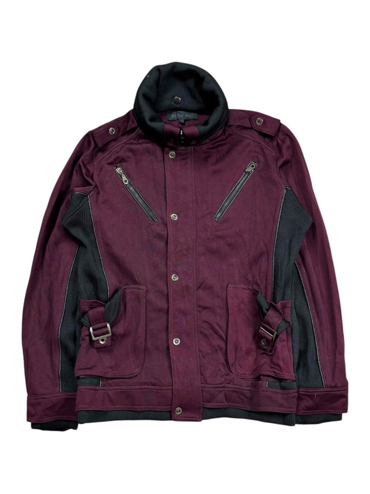 BUFFALO BOBS 2000s Semantic Design - Red Wine Vkei Style Jacket Size US M / EU 48-50 / 2 - 1 Thumbnail