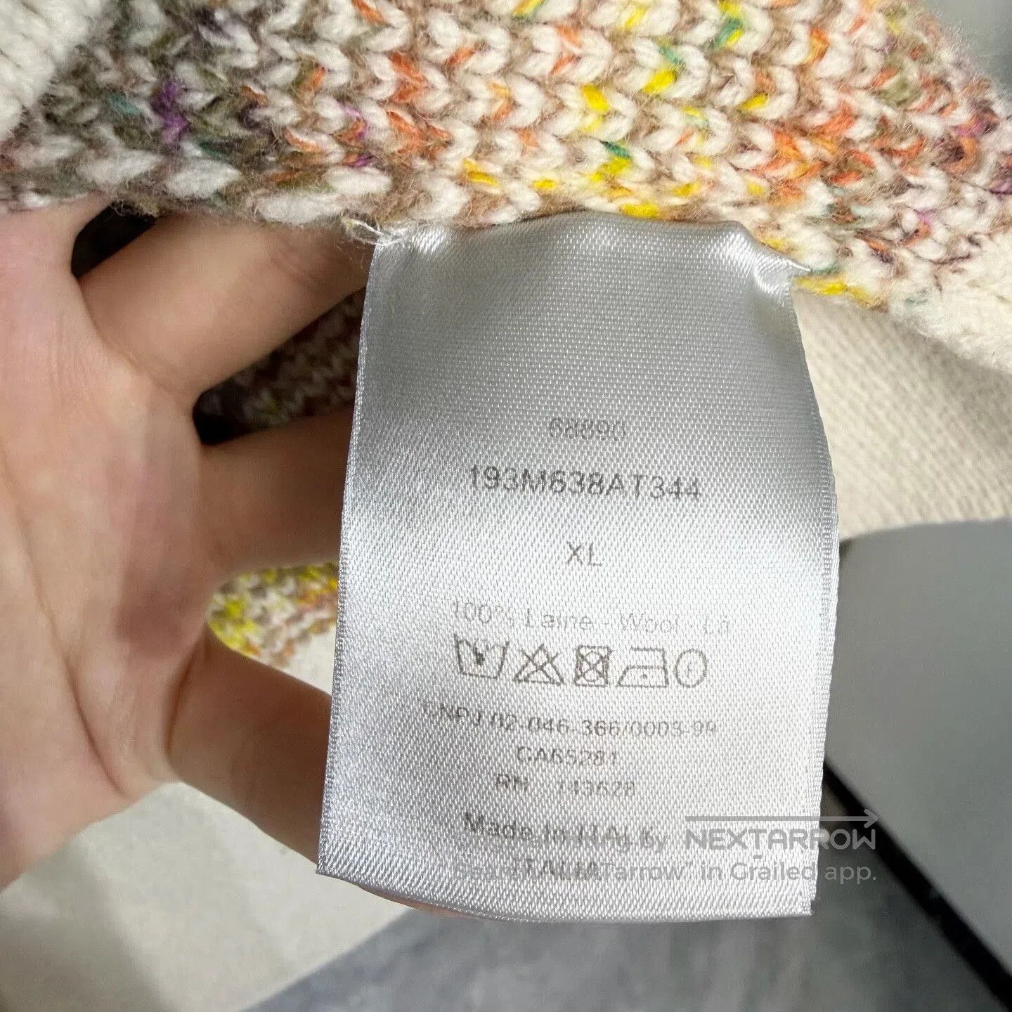 Dior dior yellow knitted logo sweater xl. Size US XL / EU 56 / 4 - 4 Thumbnail