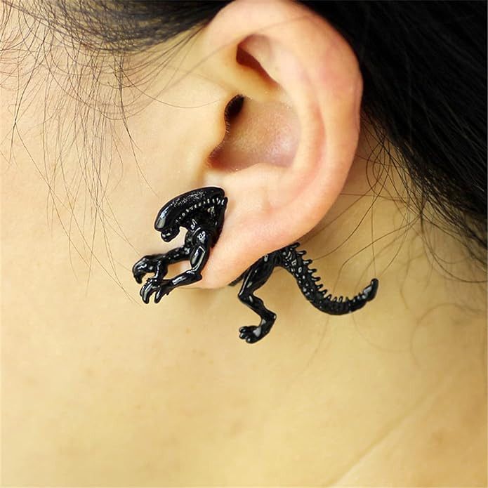 Other Dinosaur skull stud earring Size ONE SIZE - 6 Thumbnail