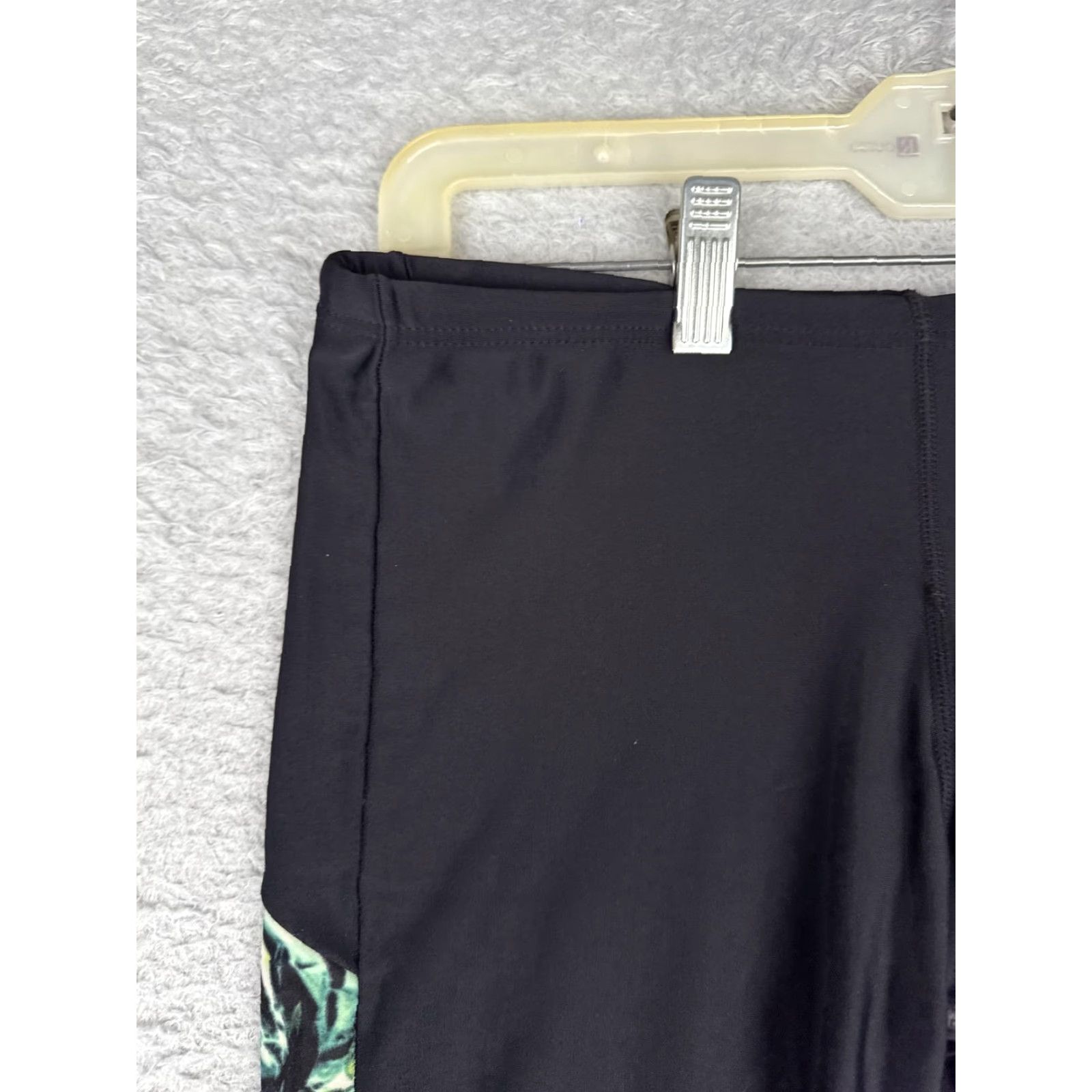 Vintage TYR Mens Swim Shorts Jammer 32 Black Green Blue Print Training Competition Bottoms Size US 32 / EU 48 - 4 Thumbnail
