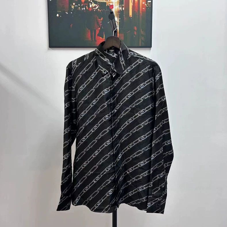 Fendi Fendi All-Over Print Shirt Size US S / EU 44-46 / 1 - 1 Thumbnail