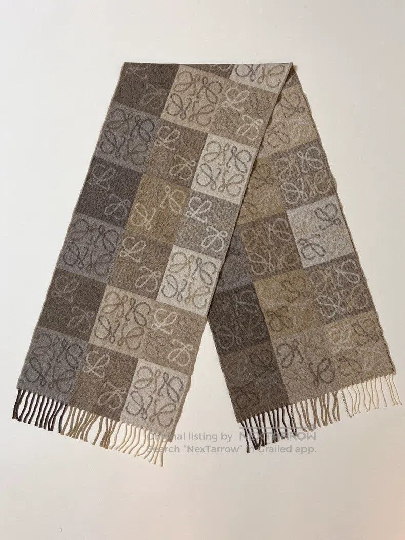 Loewe LOEWE size 180*38cm Anagram Cashmere Scarf Size ONE SIZE - 2 Thumbnail