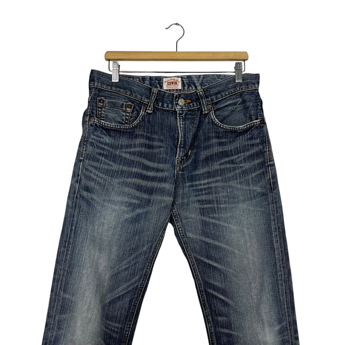 Japanese Brand Vintage Edwin Faded Denim Jeans Size 32" / US 10 / IT 46 - 3 Thumbnail
