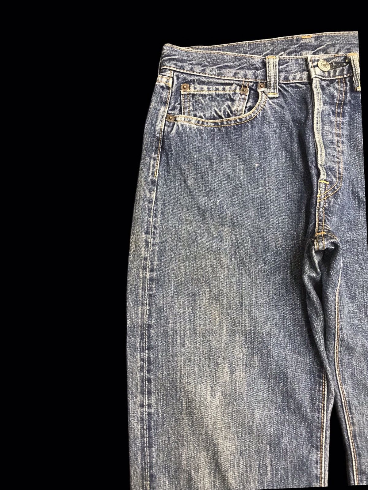 Yohji Yamamoto 💥ARCHIVAL💥SPOTTED HORSE MINIMALIST DENIM By Yohji F61 Size US 27 - 4 Thumbnail