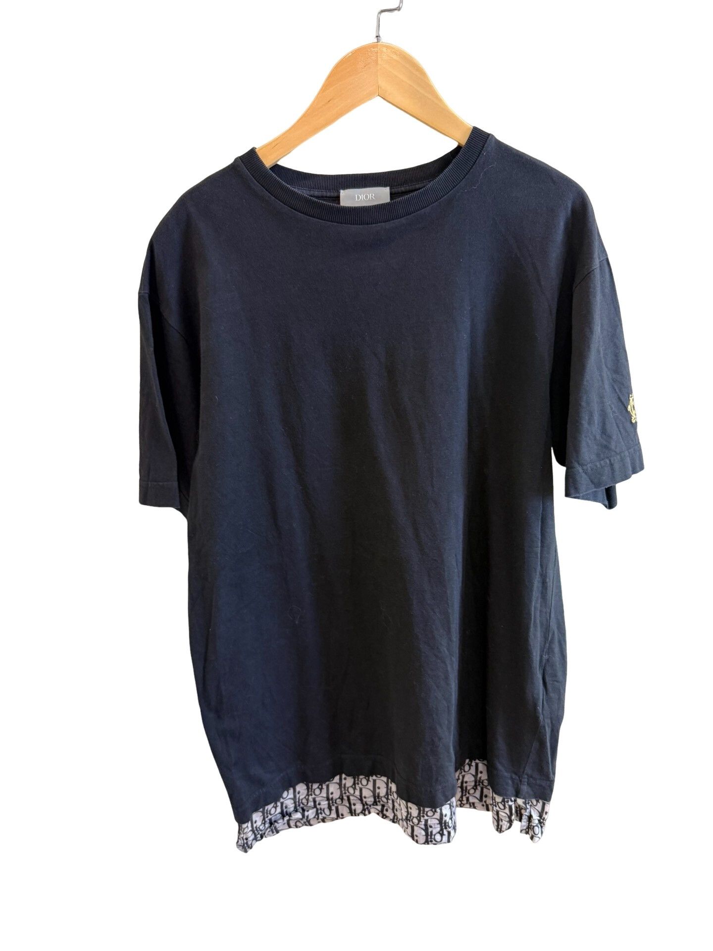 Dior Dior Oblique Hem Cotton T-Shirt XS Size US XS / EU 42 / 0 - 1 Thumbnail