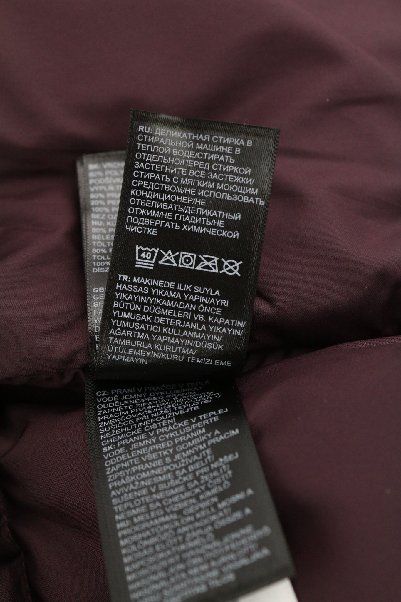 The North Face CANYON L 550 Down Insulated Quilted Burgundy Jacket 82306 Size L / US 10 / IT 46 - 10 Thumbnail