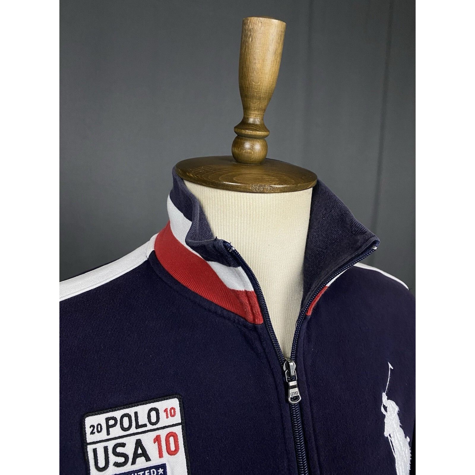 Polo Ralph Lauren Polo Ralph Lauren USA Team Men's Blue Full Zip High Neck Swe Size US M / EU 48-50 / 2 - 6 Thumbnail