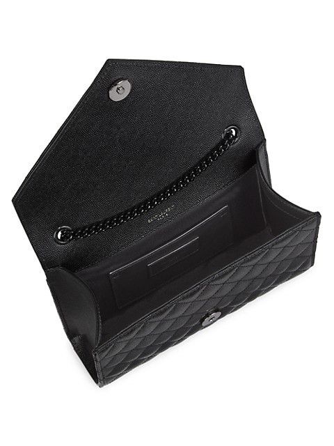 Saint Laurent Paris o1s1wg110924 Size: OS / Envelope Small Bag in Black Size ONE SIZE - 3 Thumbnail