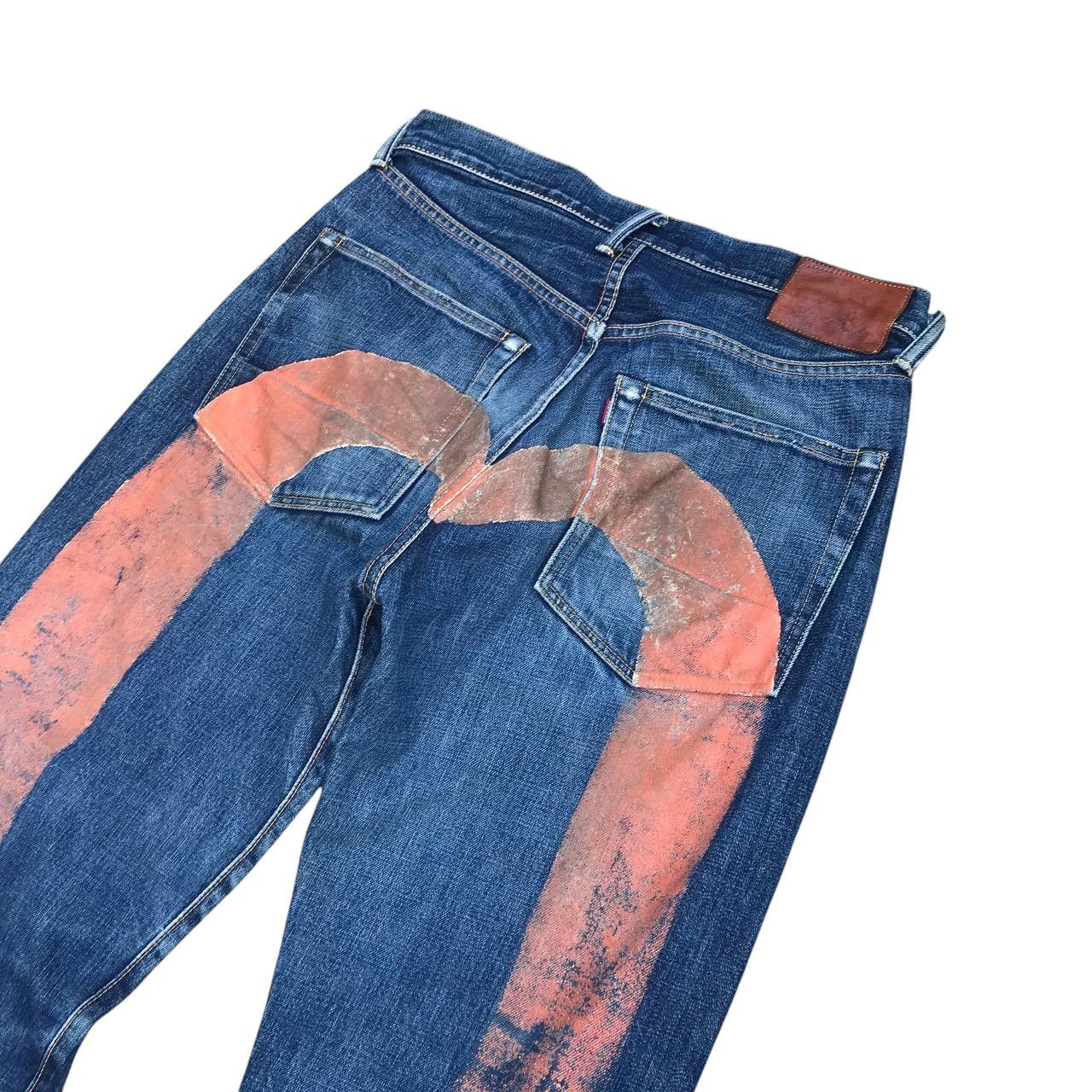 Evisu Vintage Evisu Big Daicock Redline Distressed jean W31x33 Size US 31 - 13 Thumbnail