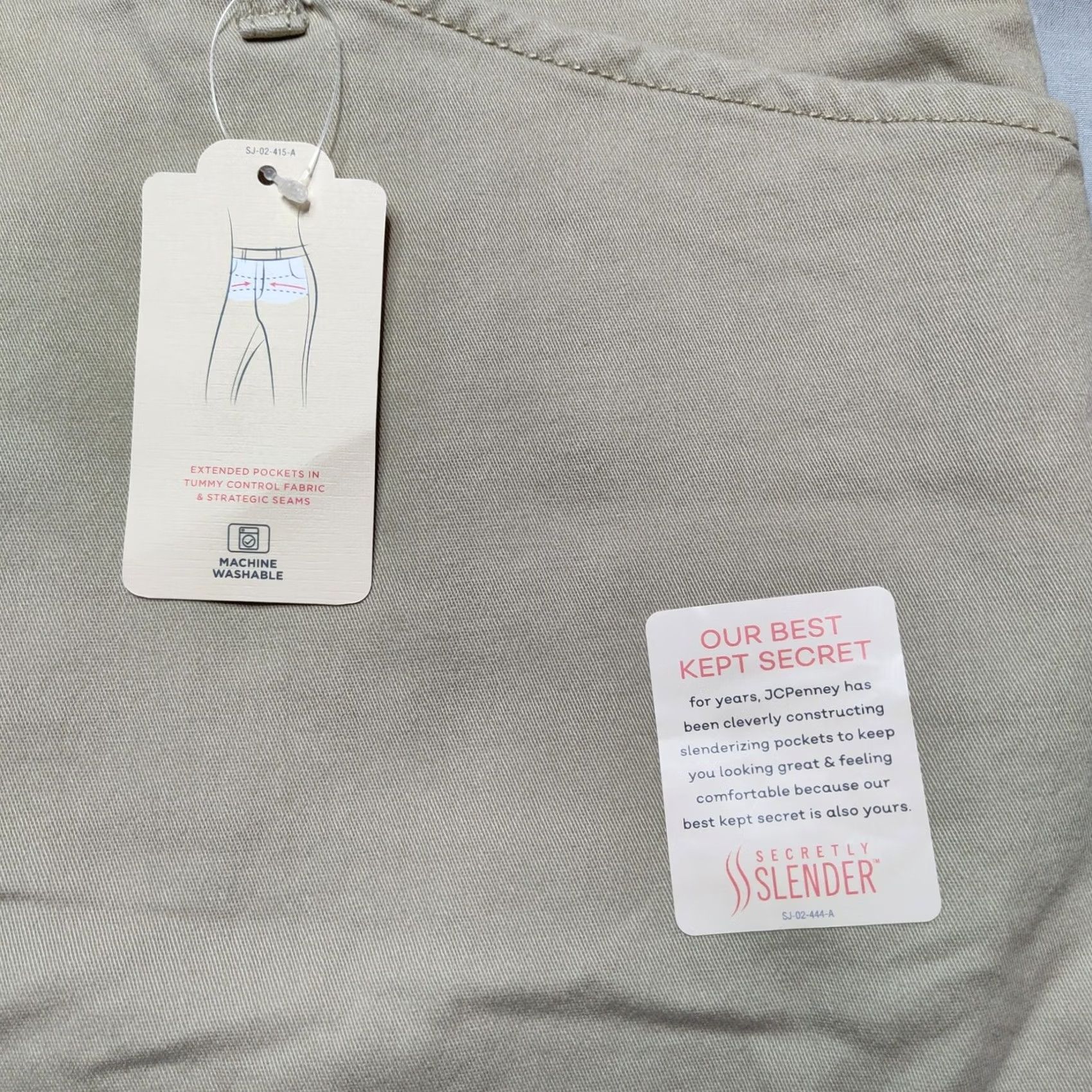 Vintage St Johns Bay Women Plus 26W Biscotti Secretly Slender 7" Shorts NEW Size 26" / US 2 / IT 38 - 4 Thumbnail