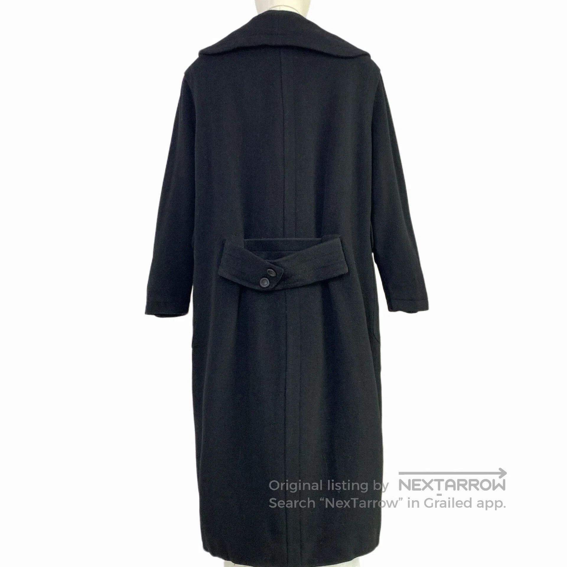 Thierry Mugler Thierry Mugler Black Cashmere Coat. Size M / US 6-8 / IT 42-44 - 2 Thumbnail