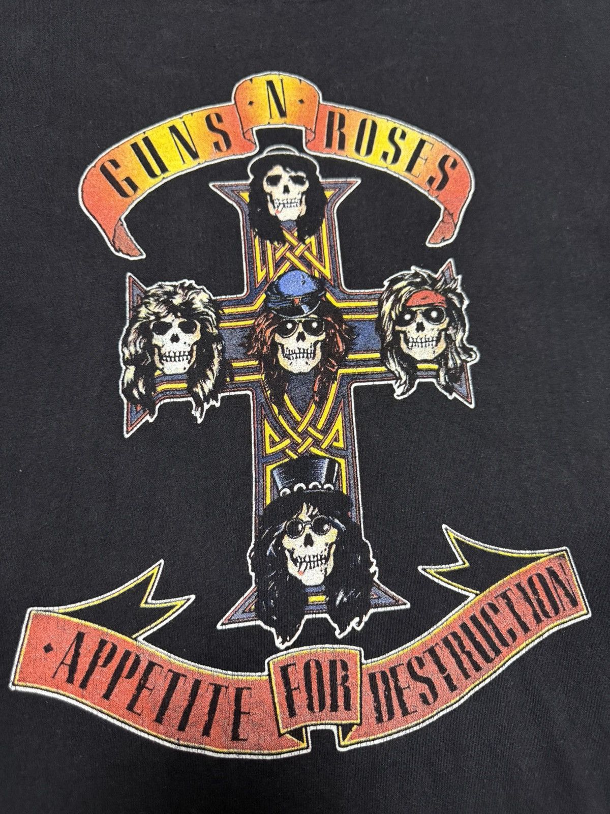Band Tees Vintage Guns N Roses Long Sleeve Appetite For Destruction Size US XL / EU 56 / 4 - 3 Thumbnail